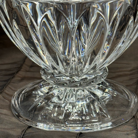 VTG CRISTAL d'ARQUES France Carthage Crystal Compote Candy Bowl W/ Lid Mint Cond - Picture 5 of 12